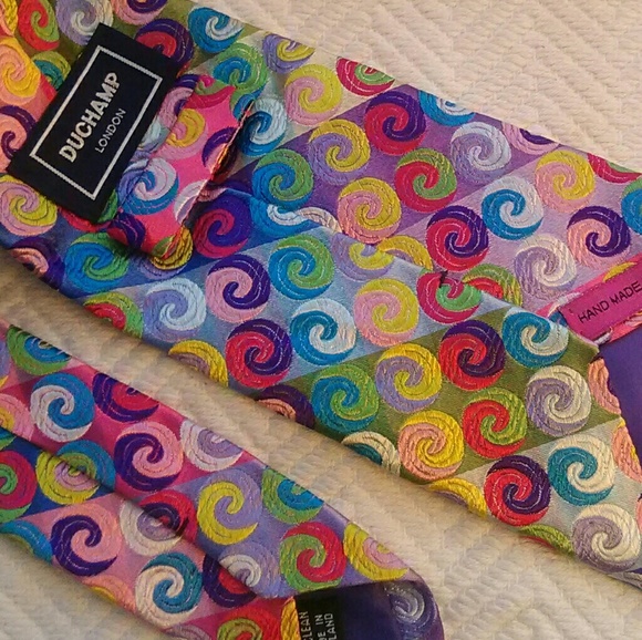 Rare Duchamp London Blue Label Silk Tie 1/500 - Picture 3 of 6
